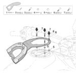FIJACIÓN BOLSA DEPÓSITO CLICK SYSTEM MOTO GUZZI V85 TT / TT TRAVEL / STRADA - Imagen 3